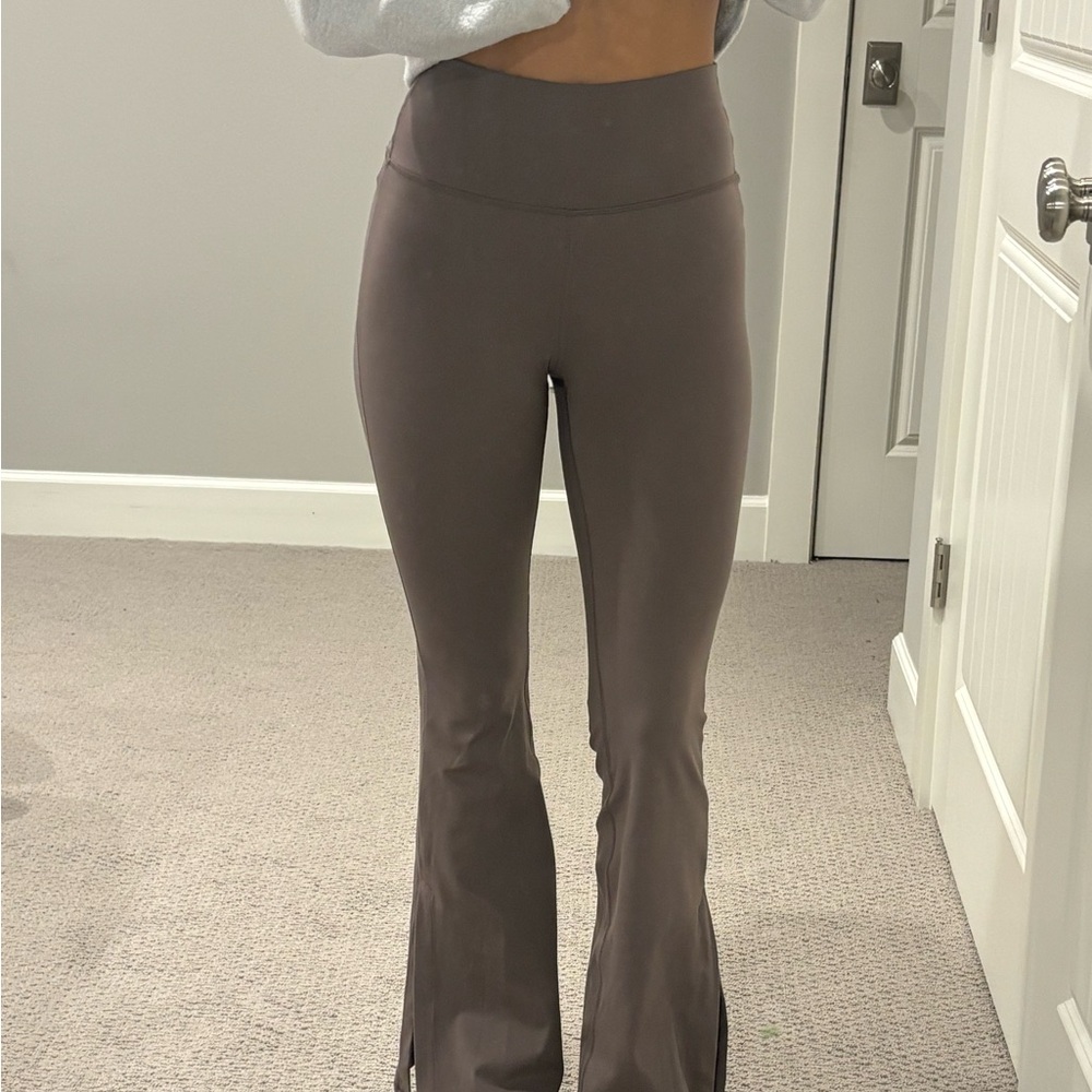 Velocity Women's Taupe Flare Pants